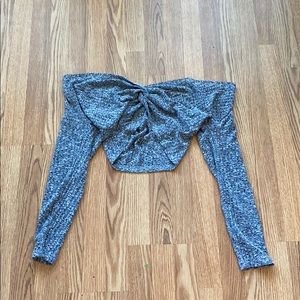 Off the shoulder knit top